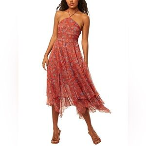 NWT MISA Los Angeles Adele Dress in Aranciatta Paisley XS